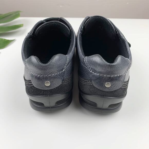 Ecco Comfort Shoes Black Leather Adjustable Strap Women's 39 US 8 8.5 - Picture 9 of 12